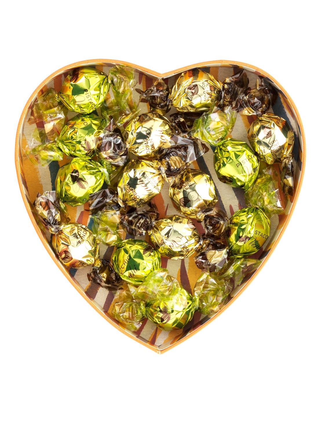 Venchi Chocolade Murrine Heart giftbox 194 gram - voorkant 2 multicolor