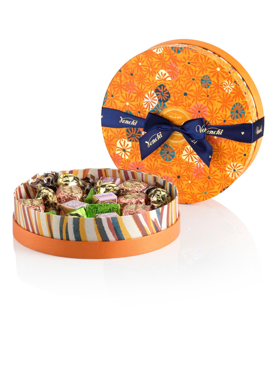 Venchi Chocolade Murrine Medium Hamper 400 gram - voorkant multicolor