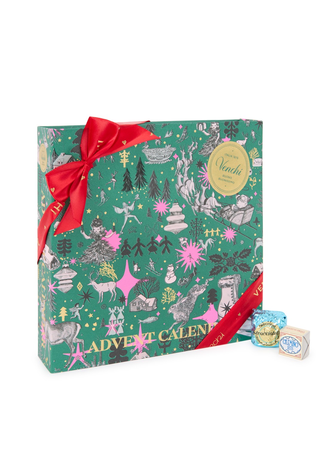 Venchi Prestige adventkalender met chocolade - 24 dagen - voorkant 2 undefined