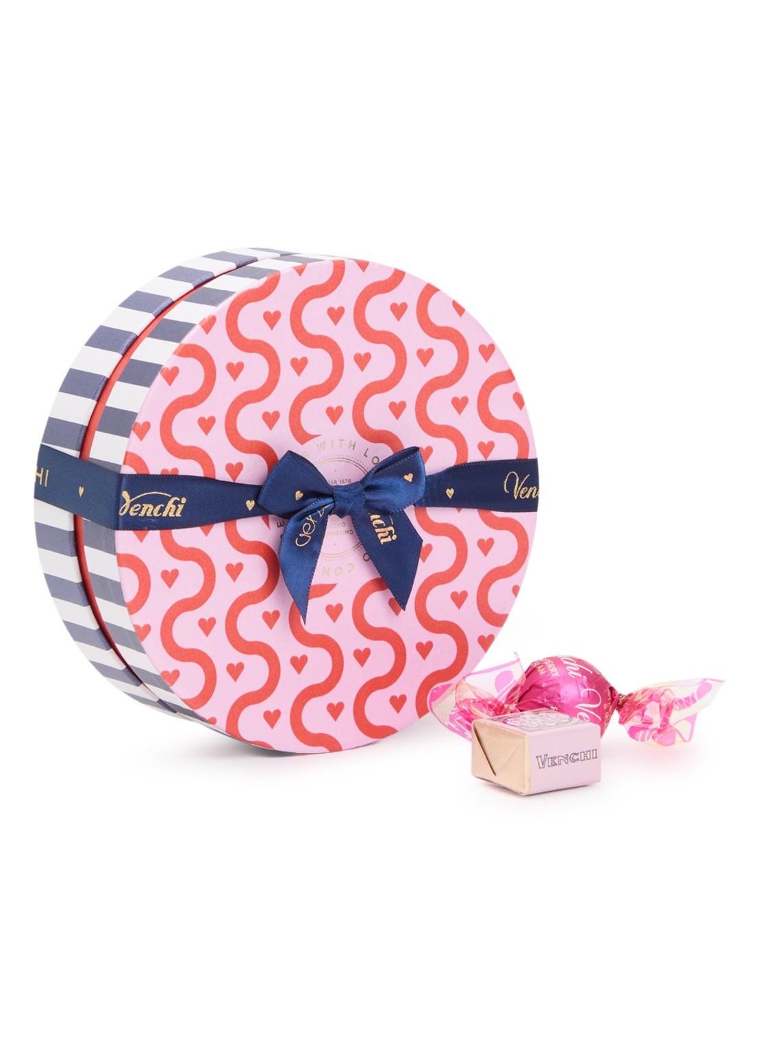 Venchi Valentine Small Hamper chocolade bonbons 16 stuks in geschenkverpakking - voorkant undefined