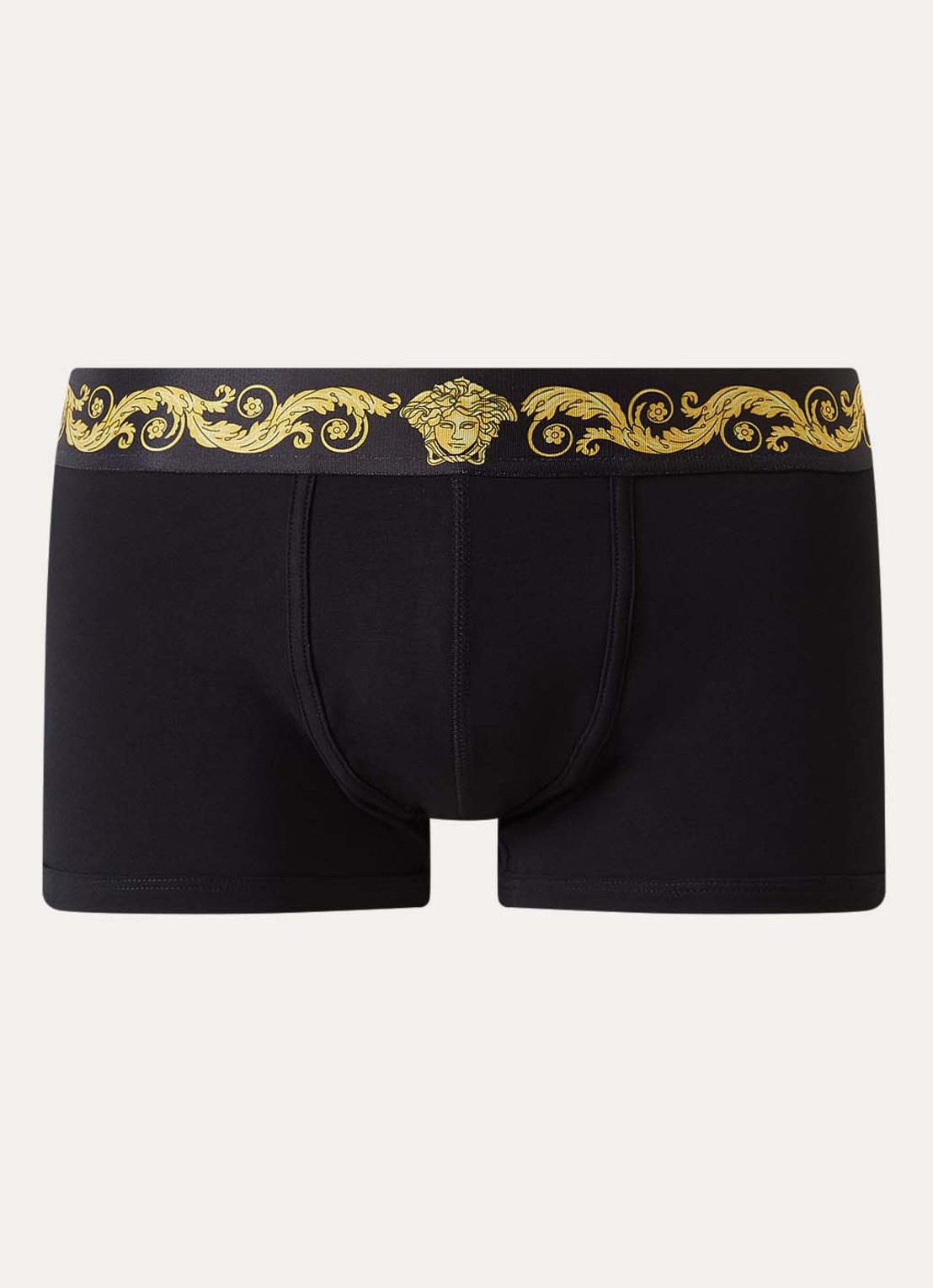 Versace Boxershort met logoband - voorkant zwart