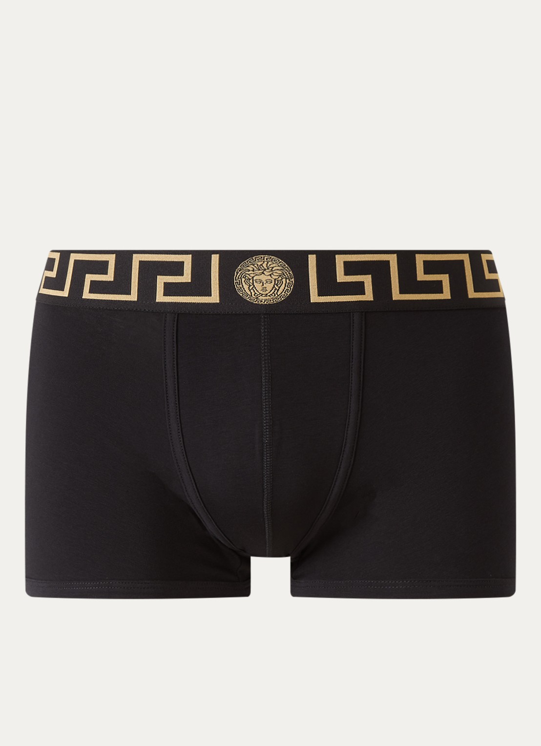 Versace Boxershort met logoband - voorkant zwart