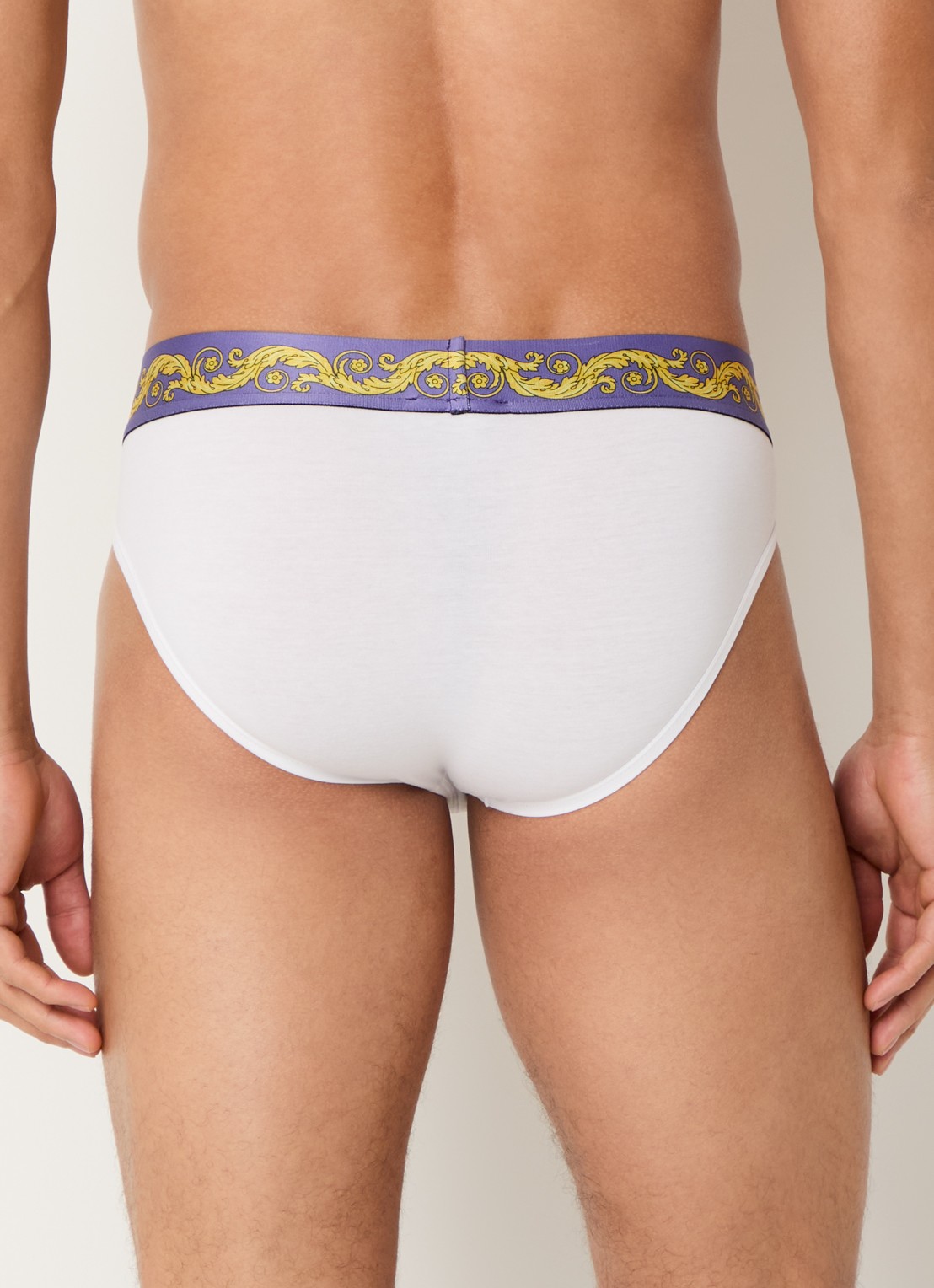 Versace Boxerslip met logoband - achterkant wit