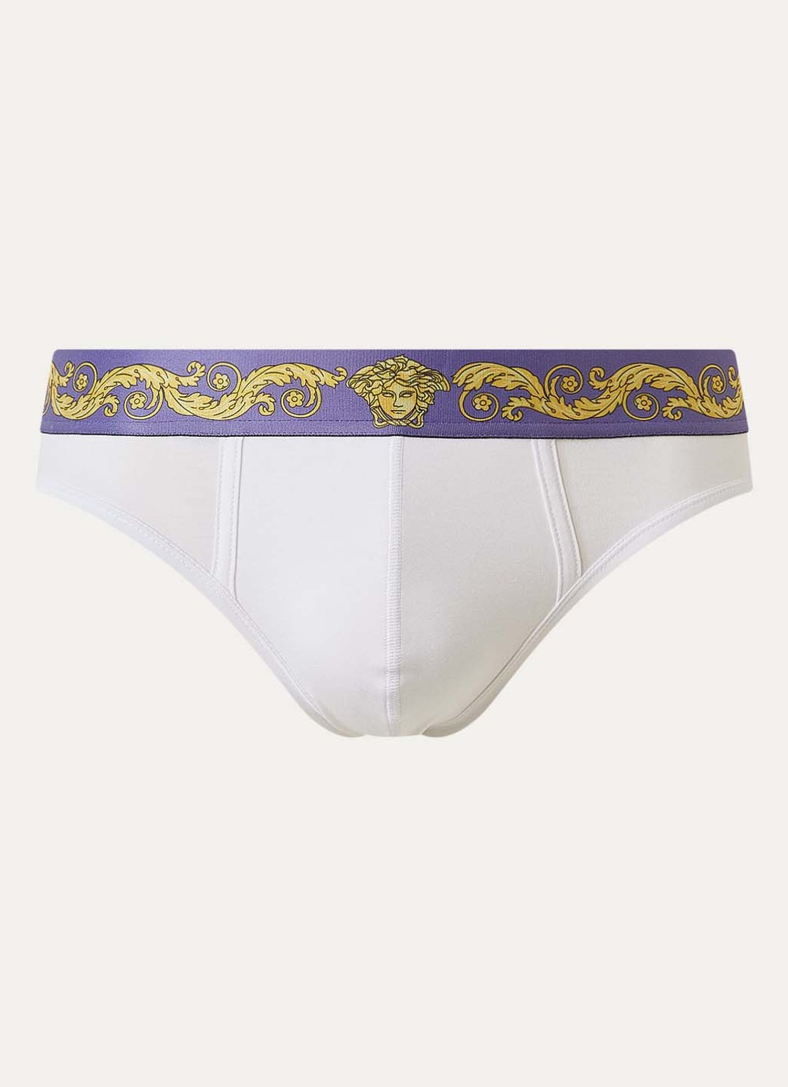 Versace Boxerslip met logoband - voorkant 2 wit