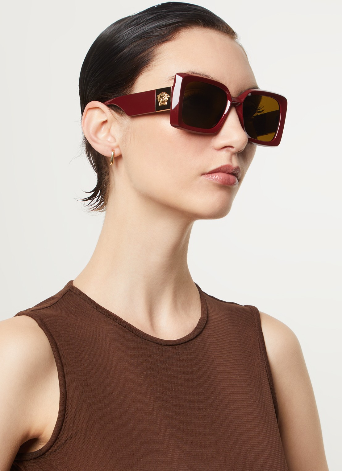 Versace Butterfly zonnebril VE4467U - voorkant 5 bordeauxrood