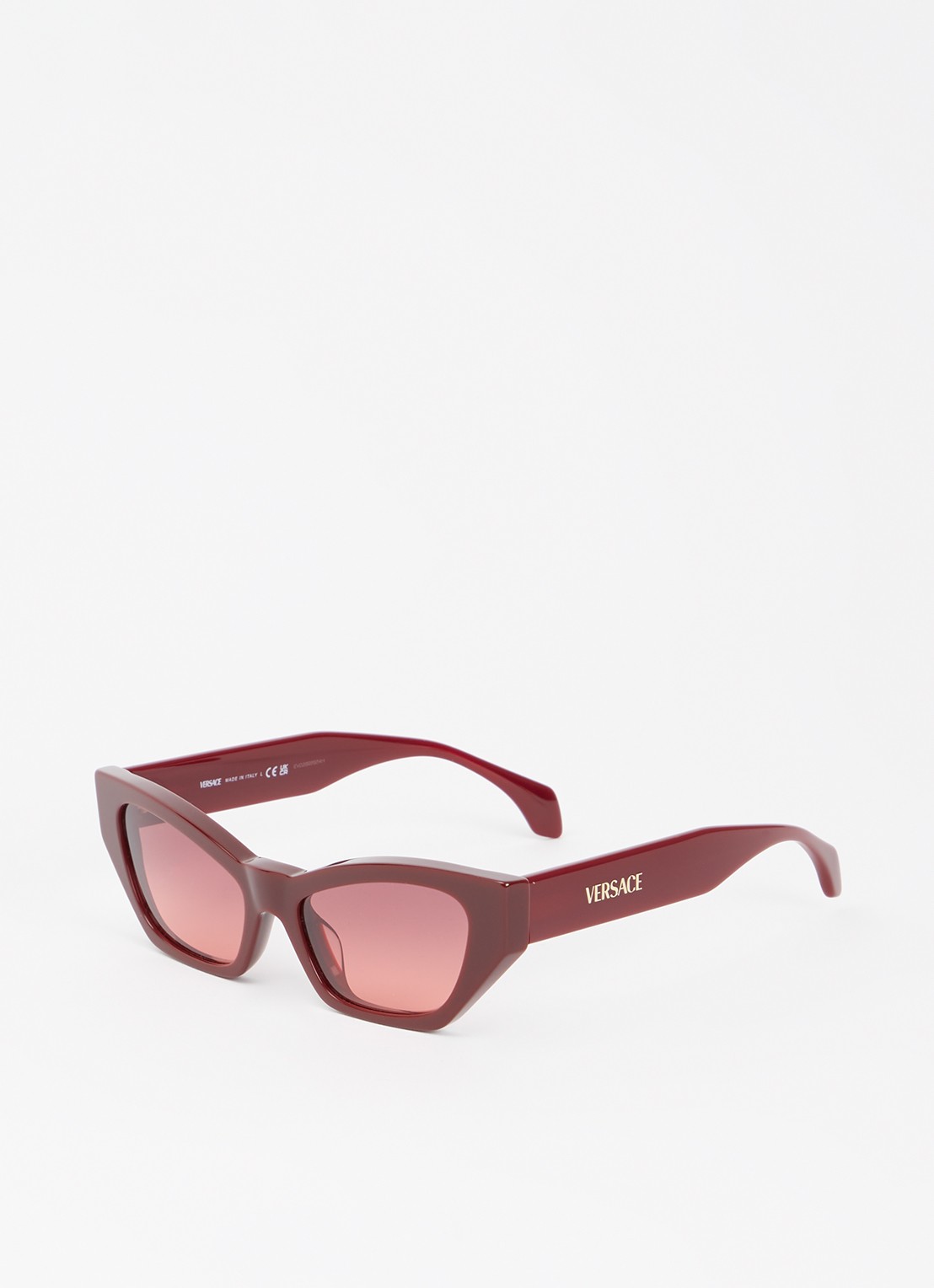 Versace Cat Eye zonnebril VE4488U   - voorkant 4 bordeauxrood