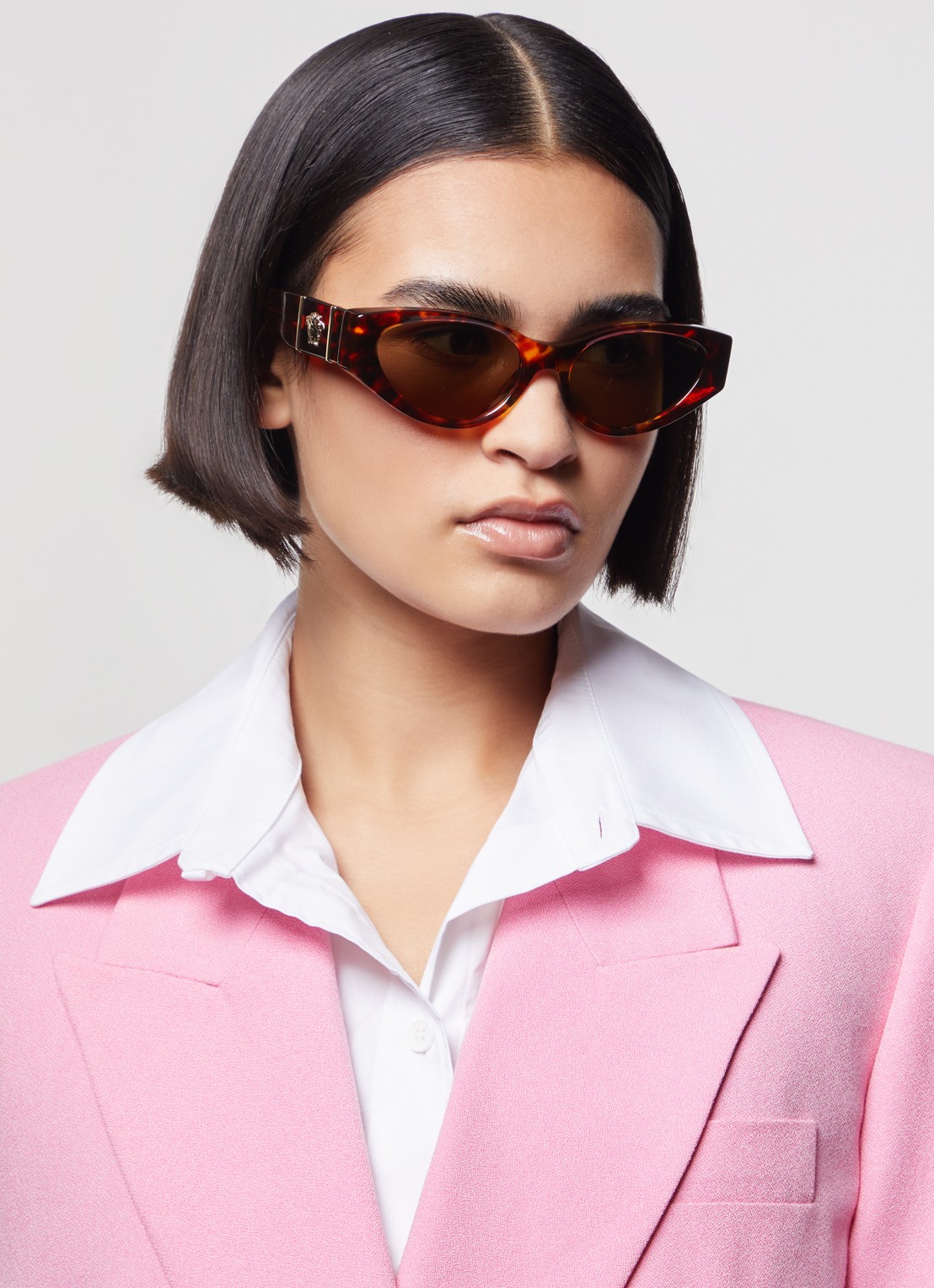 Versace Medusa Legend zonnebril gepolariseerd VE4454  - voorkant 5 steenrood