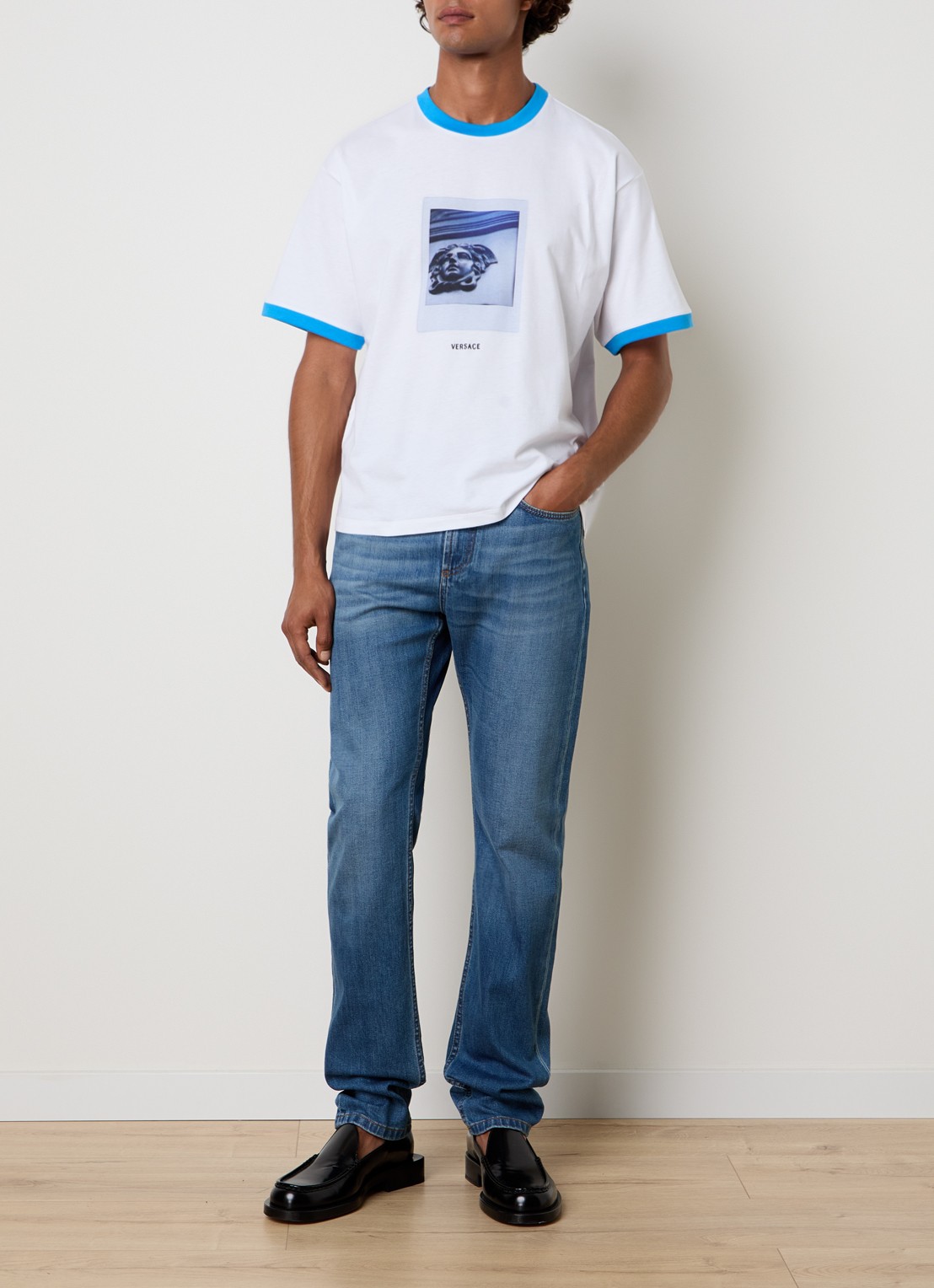 Versace Medusa T-shirt met print - voorkant 2 wit