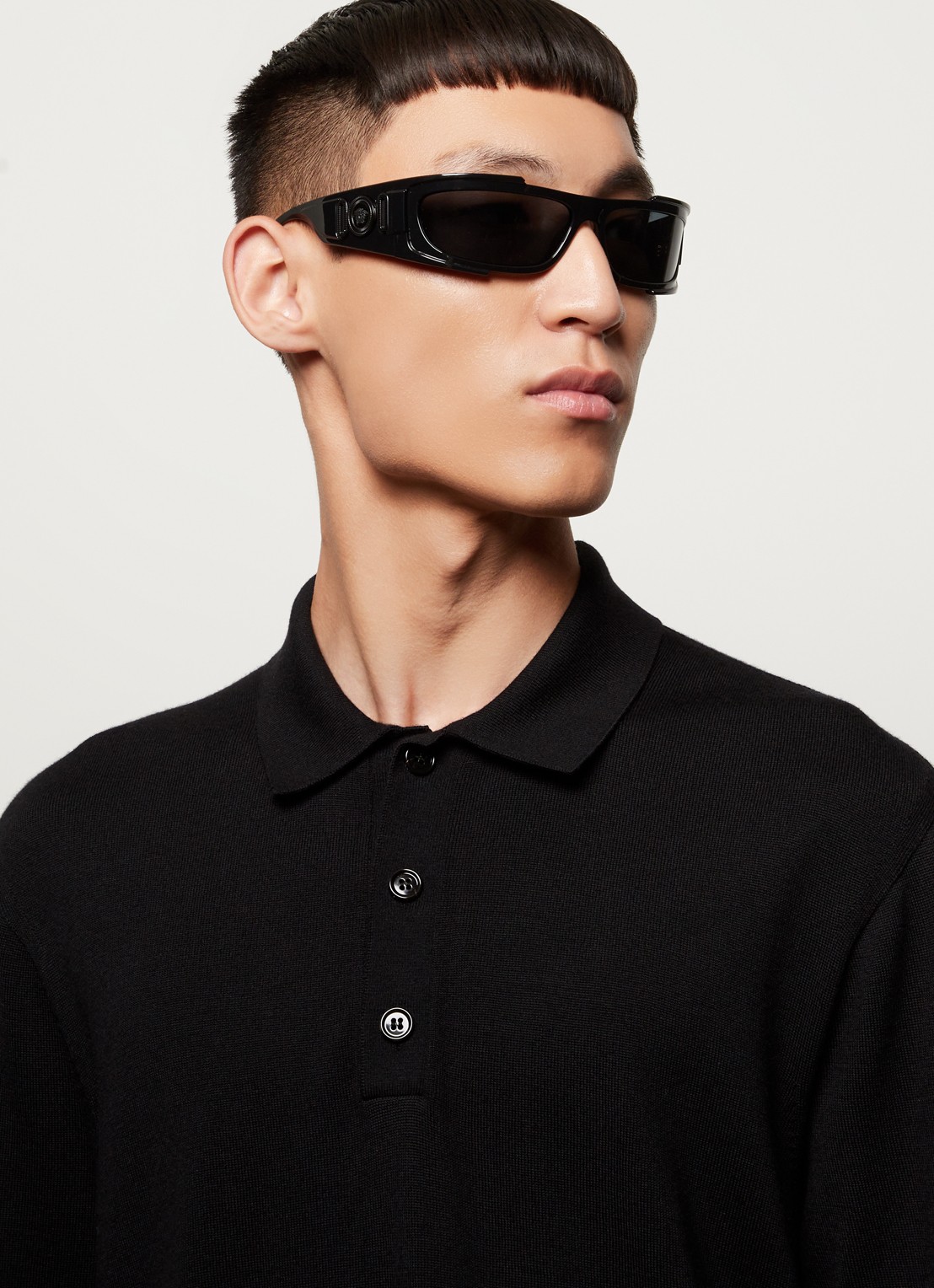 Versace Retro zonnebril VE4446 - voorkant 5 zwart