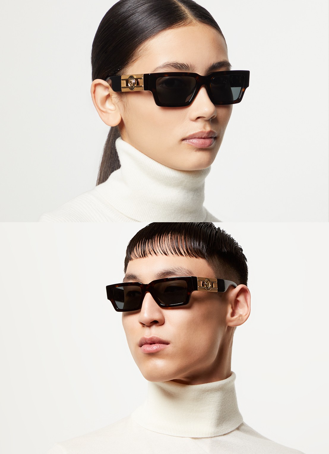 Versace Retro zonnebril VE4459 - voorkant 2 donkerbruin