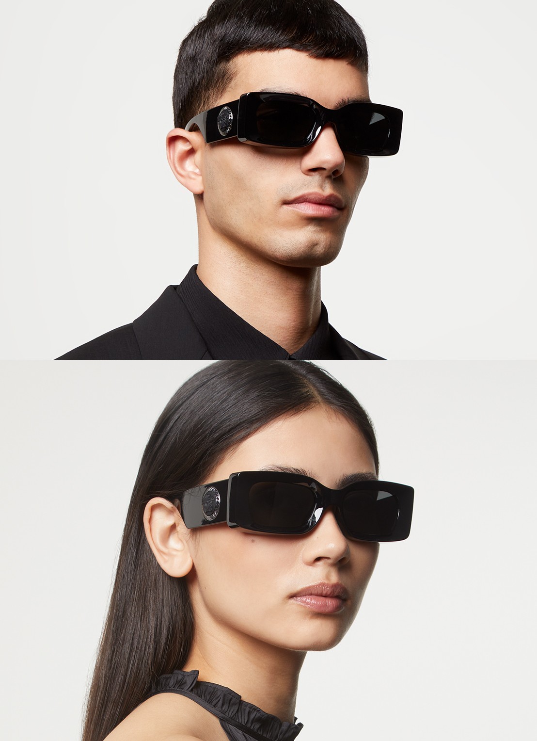 Versace Retro zonnebril VE4474U - voorkant 5 zwart