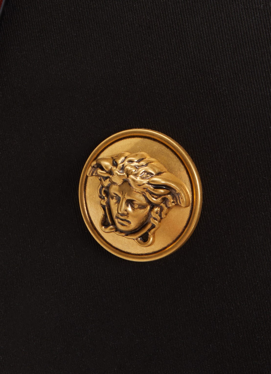Versace Rivière Medium handtas met details van kalfsleer en verstelbare schouderriem - detail 3 zwart