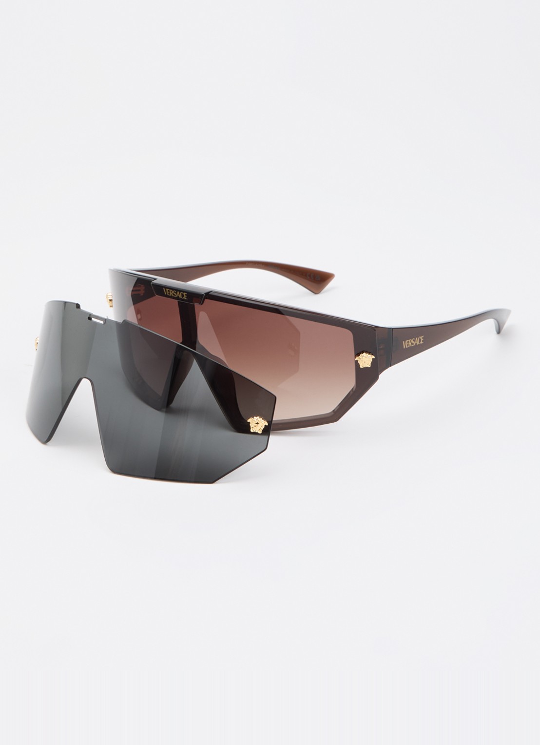 Versace Shield zonnebril VE4461 - voorkant 5 bruin