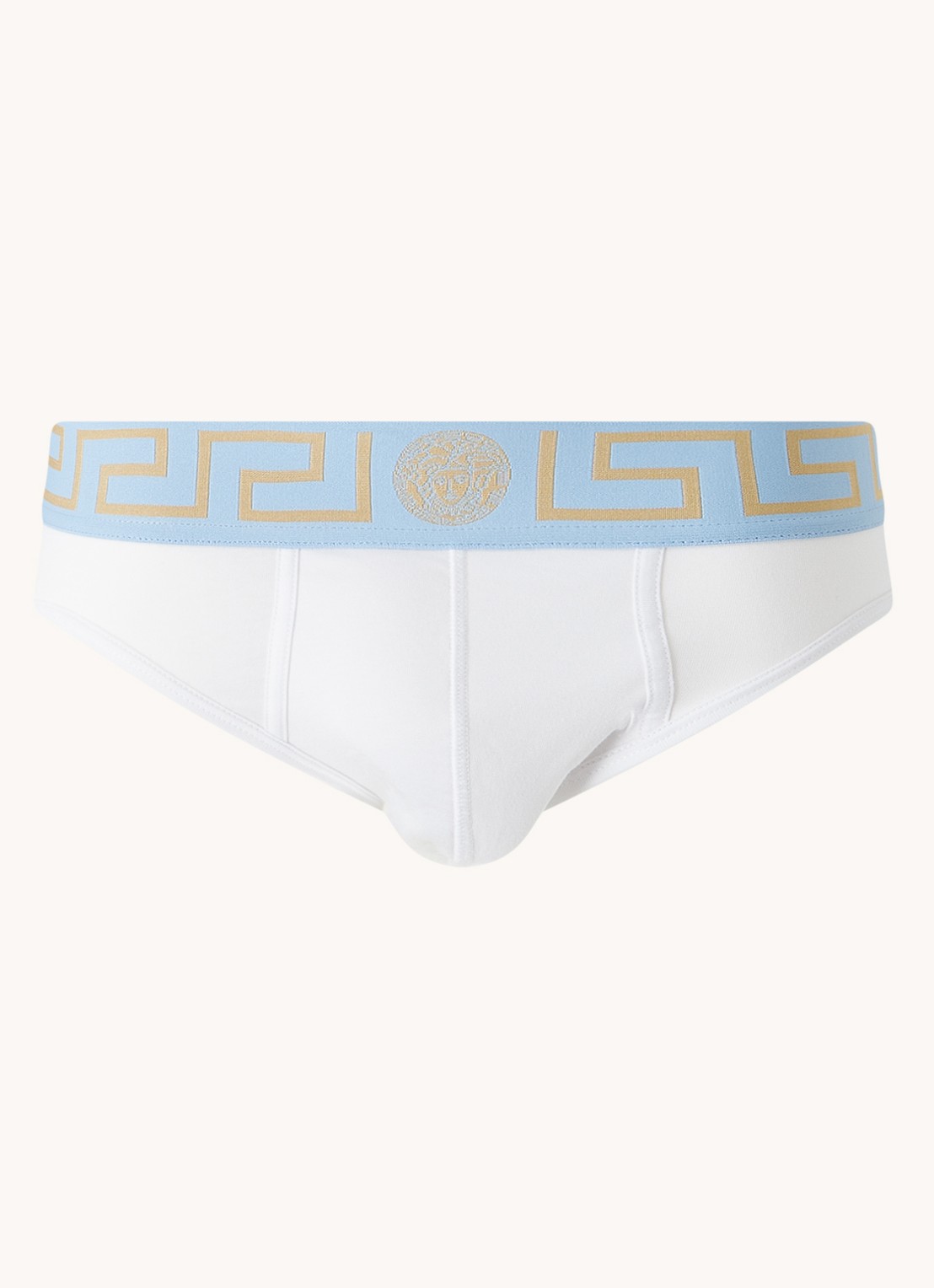 Versace Slip met logoband - voorkant wit