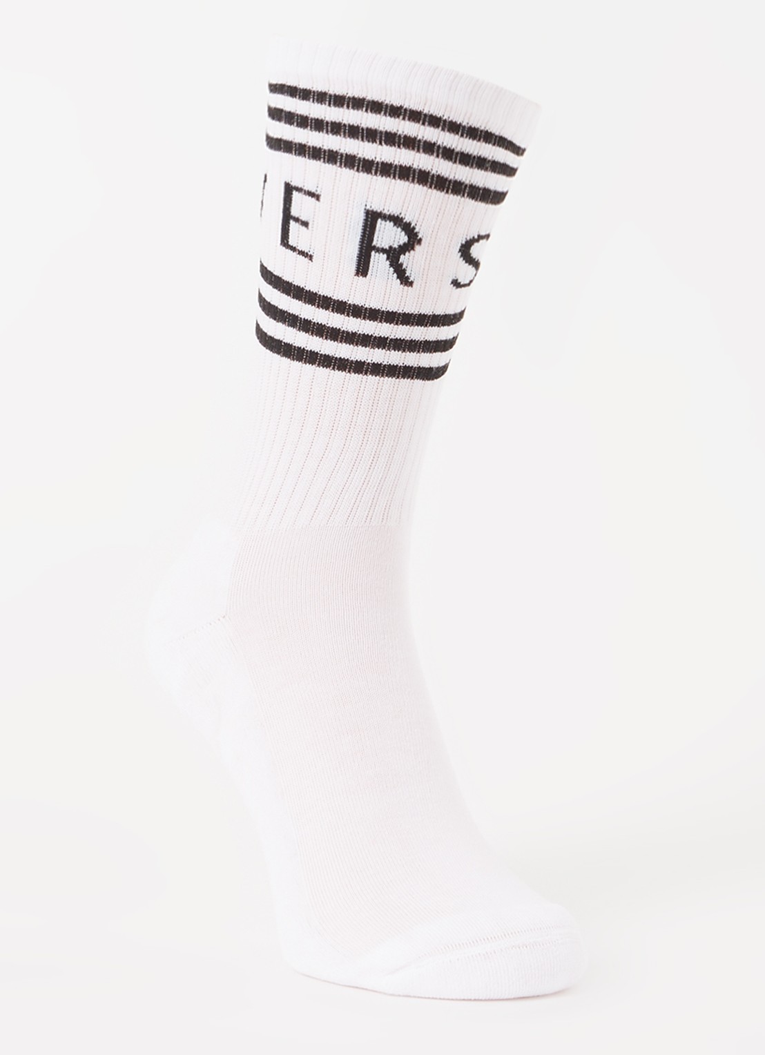 Versace Sportsokken met logo  - voorkant 2 wit