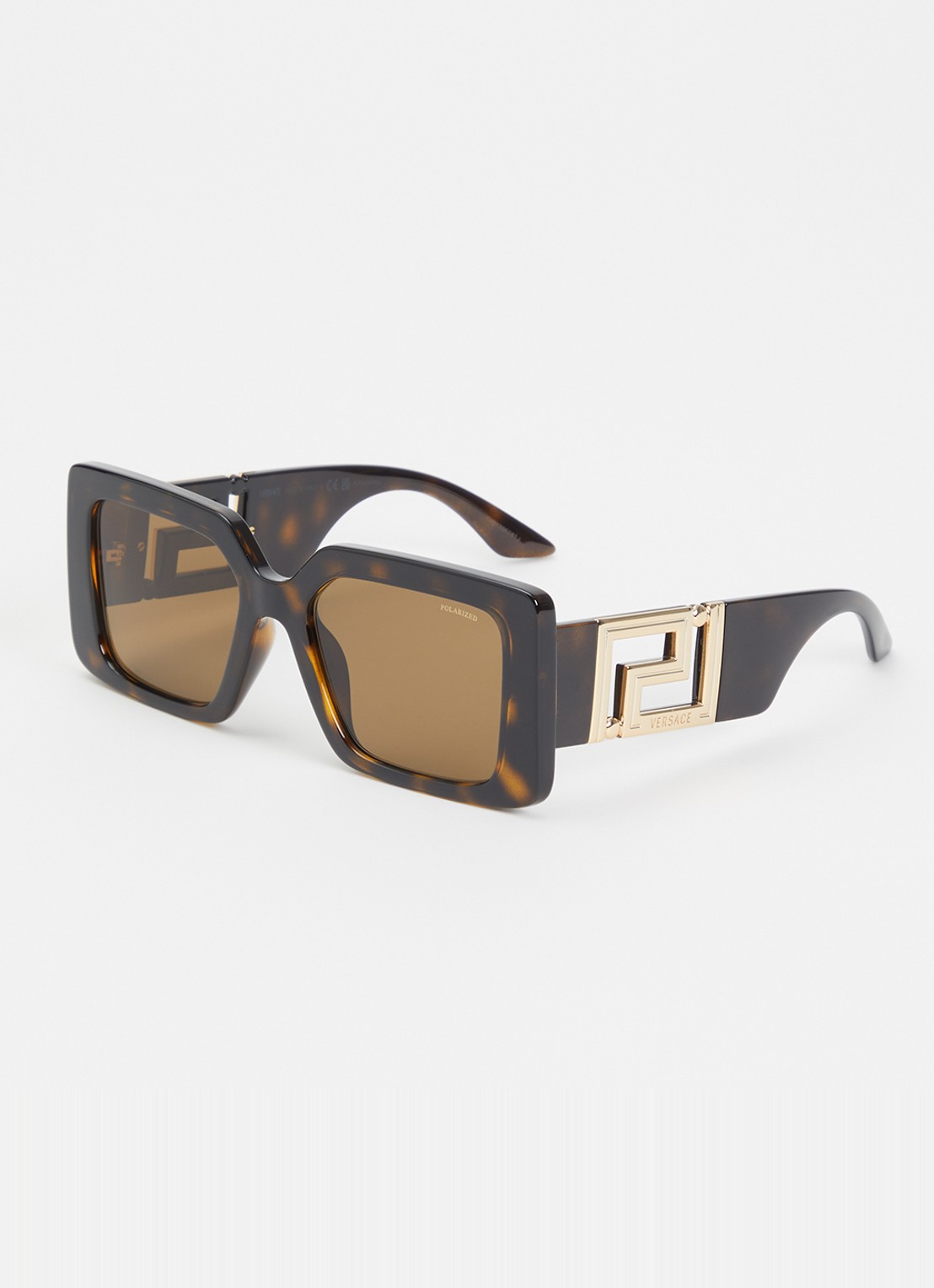Versace Wayfarer zonnebril gepolariseerd VE4505U - voorkant donkerbruin