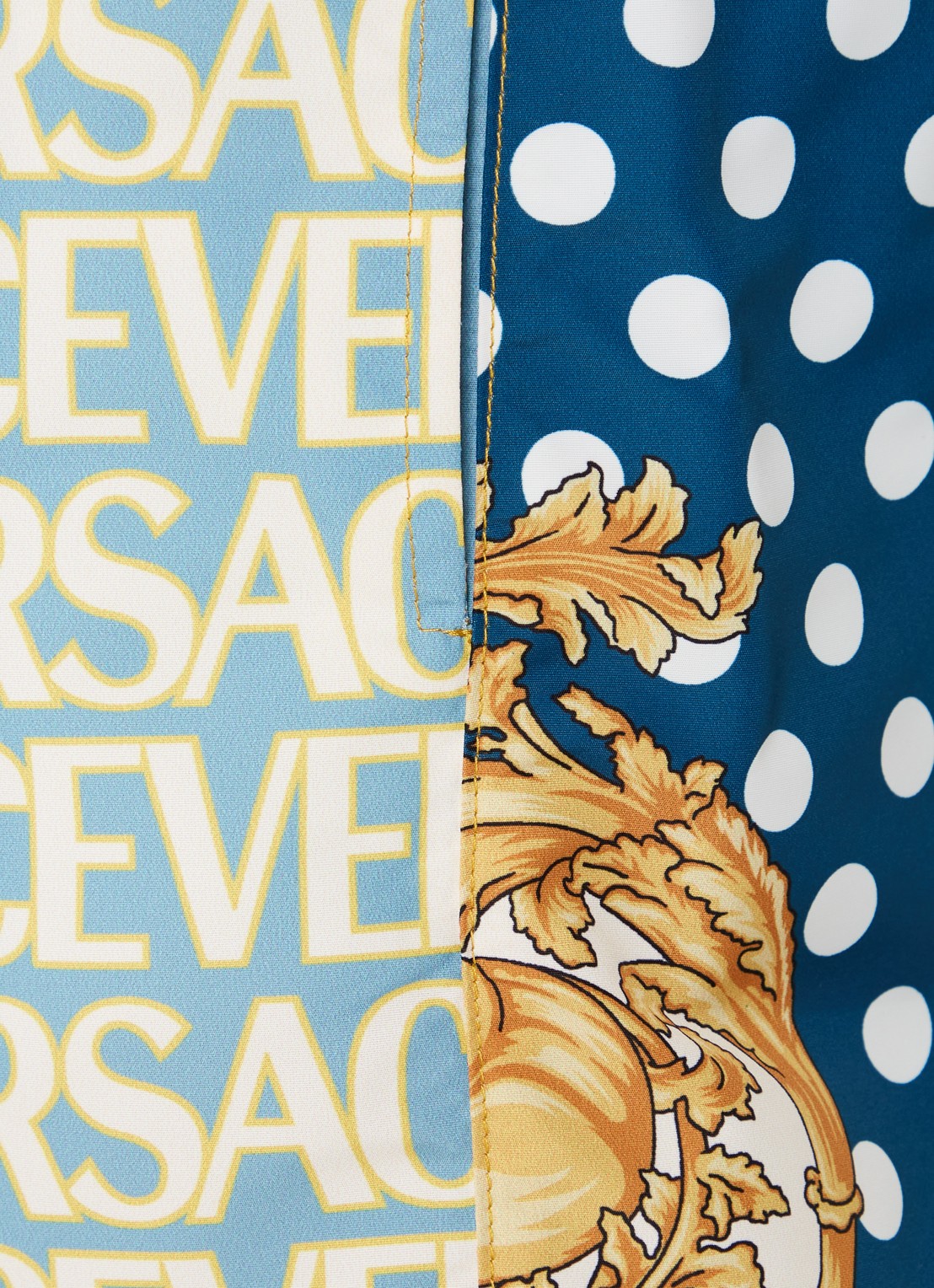 Versace Zwemshorts met logoprint en steekzakken - detail 4 donkerblauw