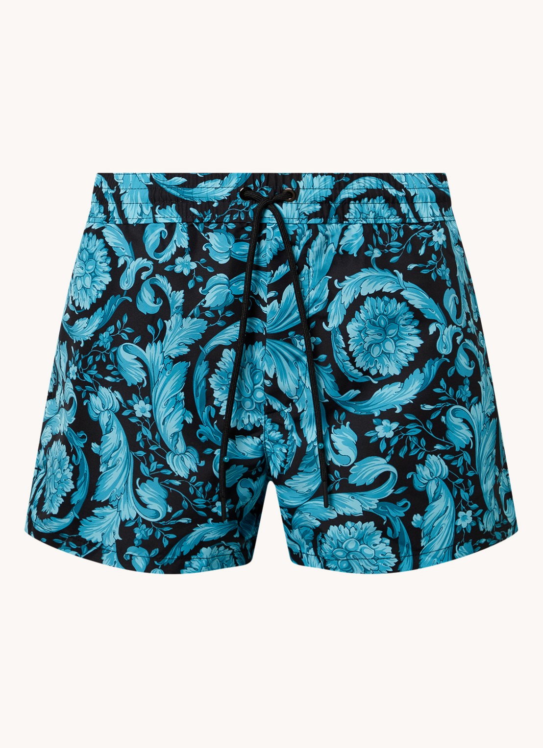 Versace Zwemshorts met print en steekzakken - voorkant 2 blauw