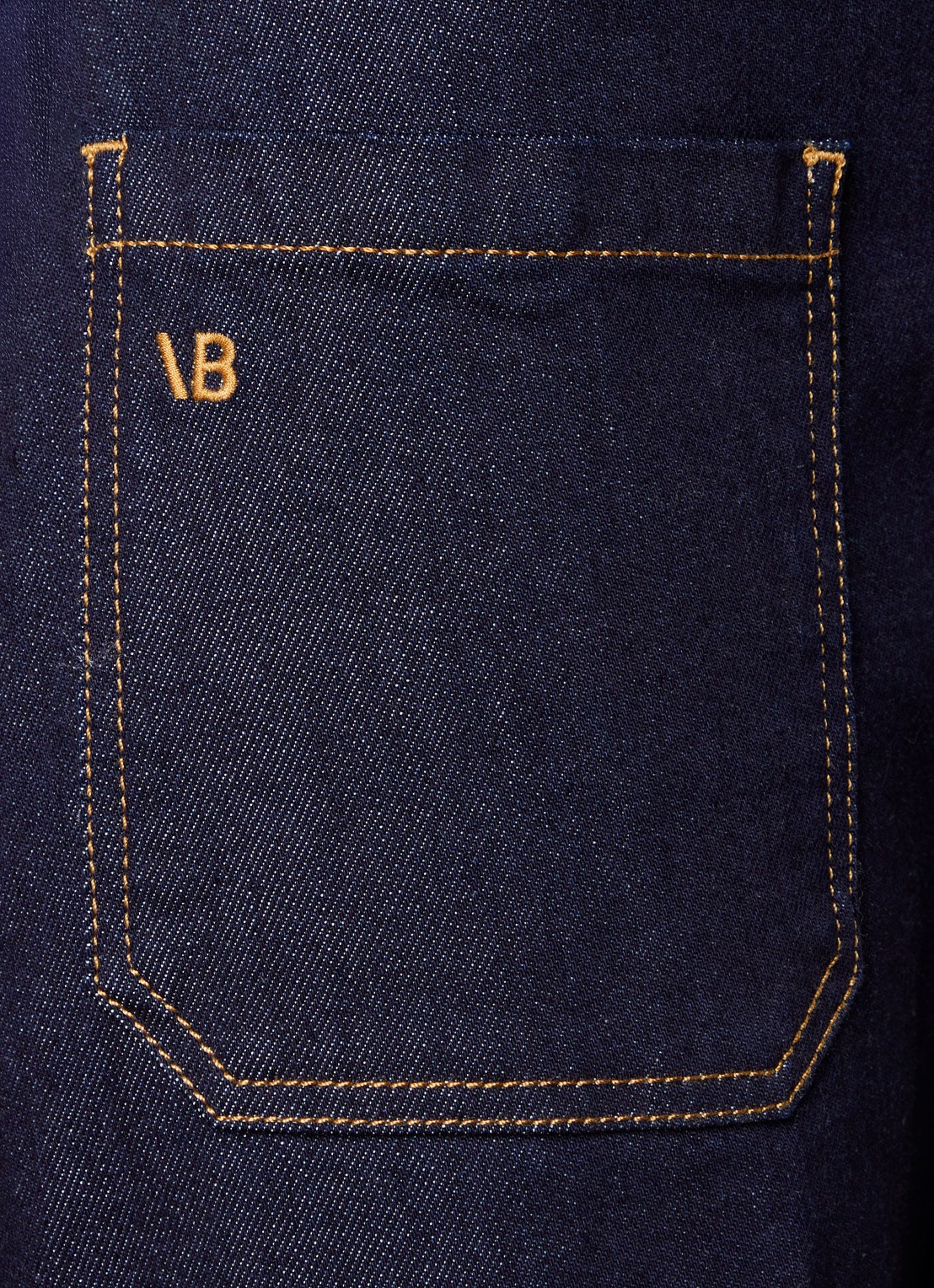 Victoria Beckham Alina Stretch high waist wide leg jeans met donkere wassing - detail 5 indigo