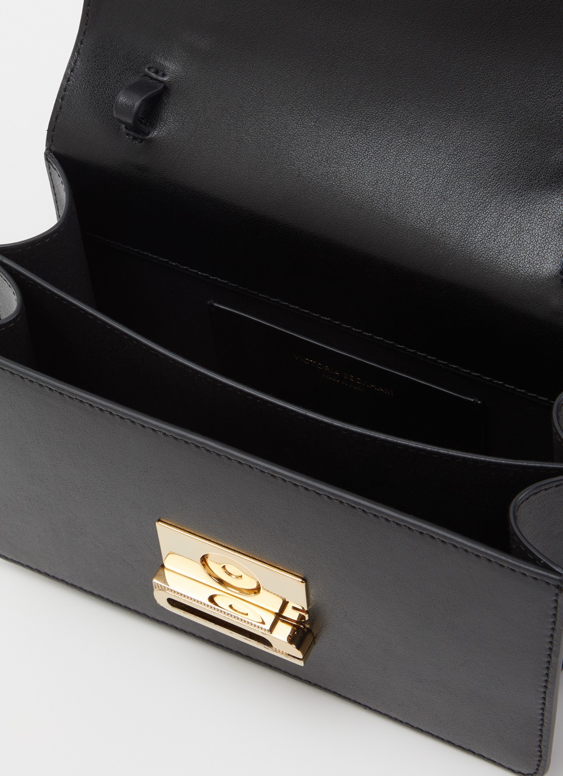 Victoria Beckham Dorian Small handtas van kalfsleer met afneembare schouderriem - detail 5 zwart