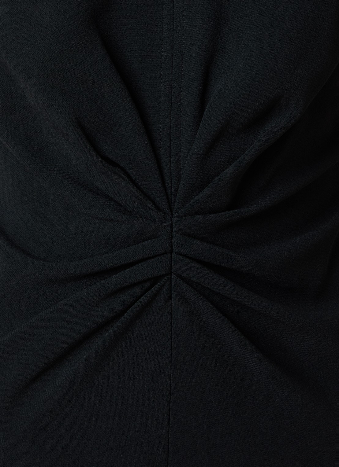 Victoria Beckham Maxi kokerjurk met V-hals - detail 4 zwart