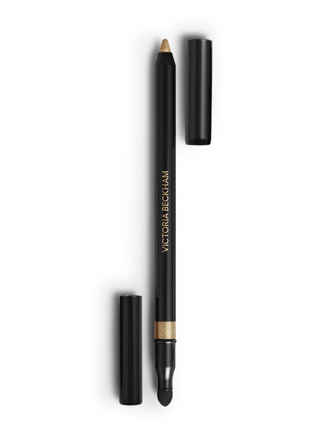 Victoria Beckham Satin Kajal Liner - oogpotlood - voorkant gold lamé