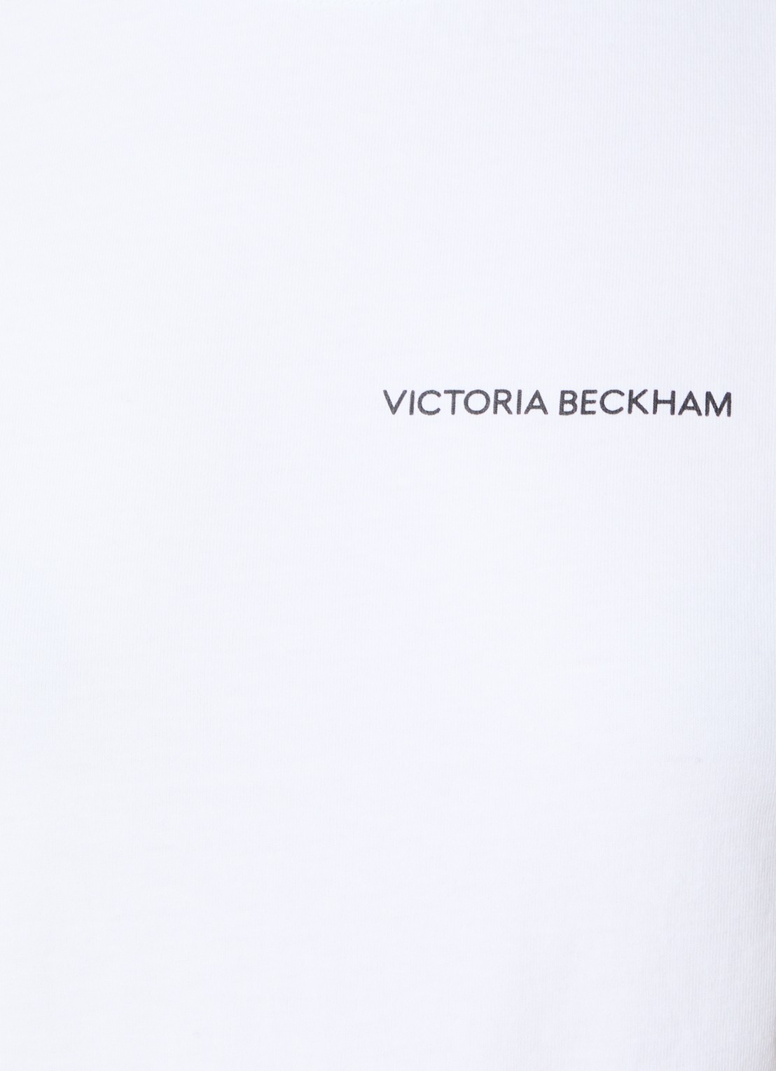 Victoria Beckham T-shirt met logo  - detail 2 wit