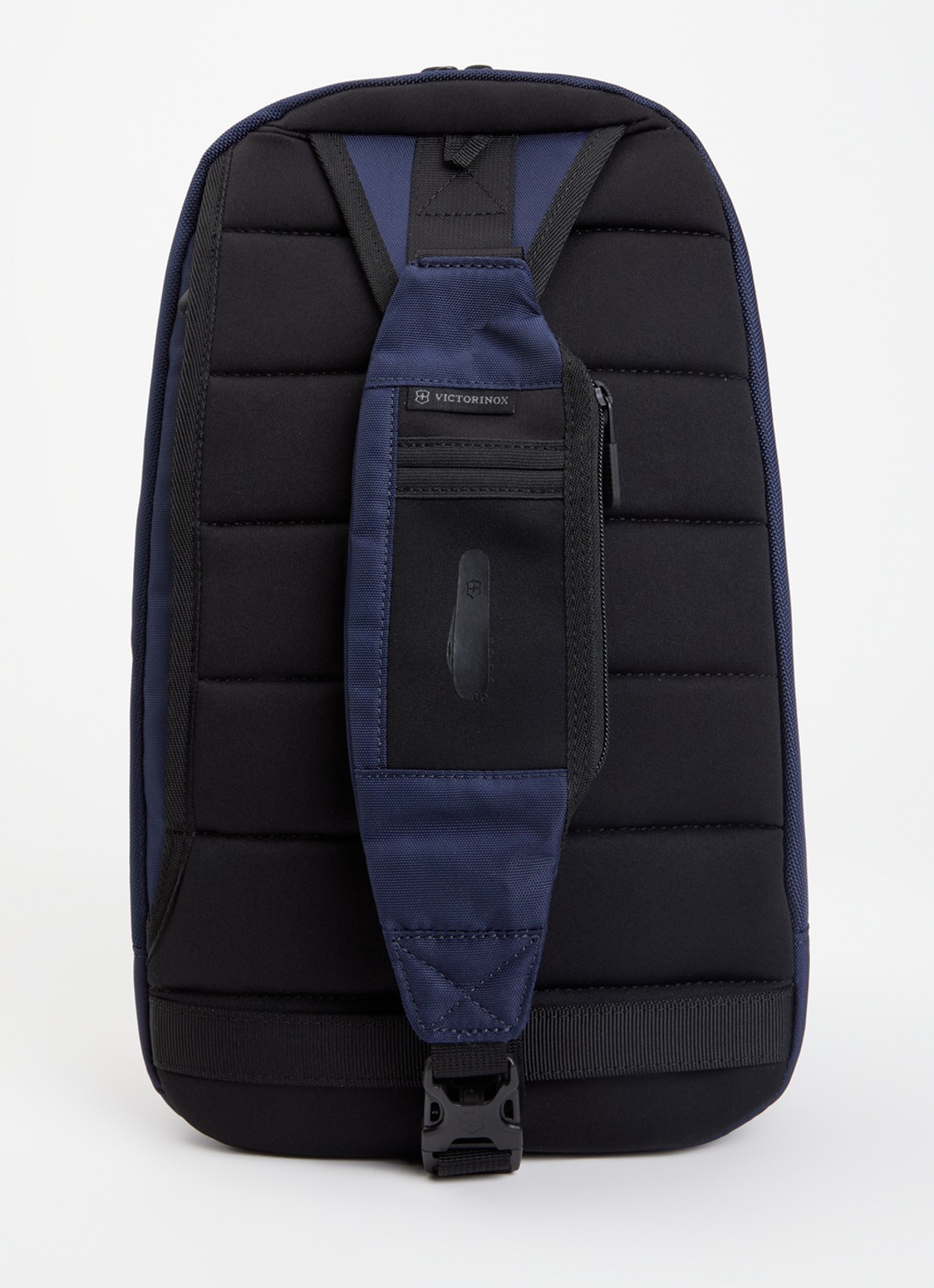 Victorinox Altmont Professional crossbodytas met leren details - achterkant donkerblauw