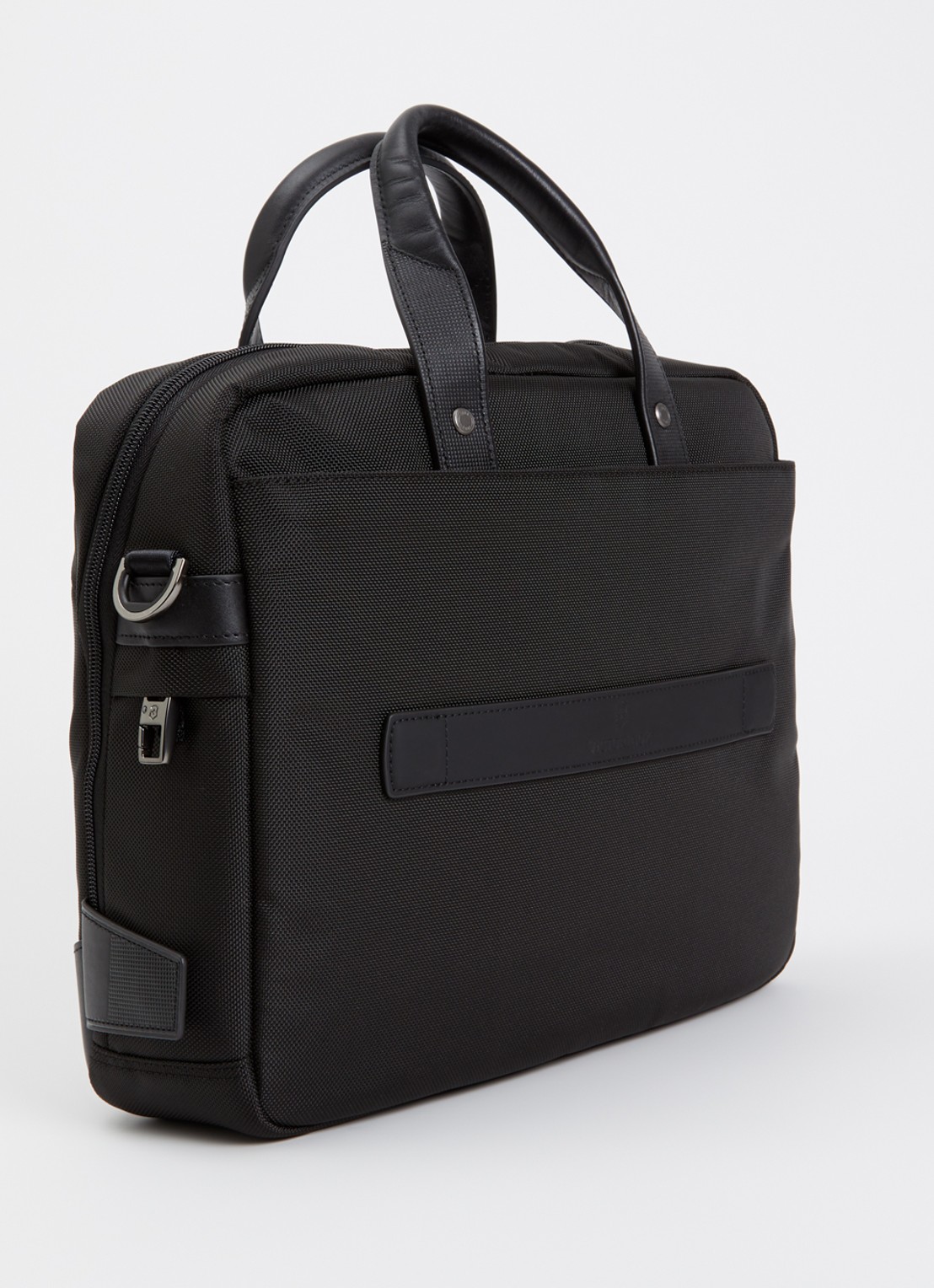 Victorinox Architecture Urban 2 businesstas met leren details - achterkant zwart