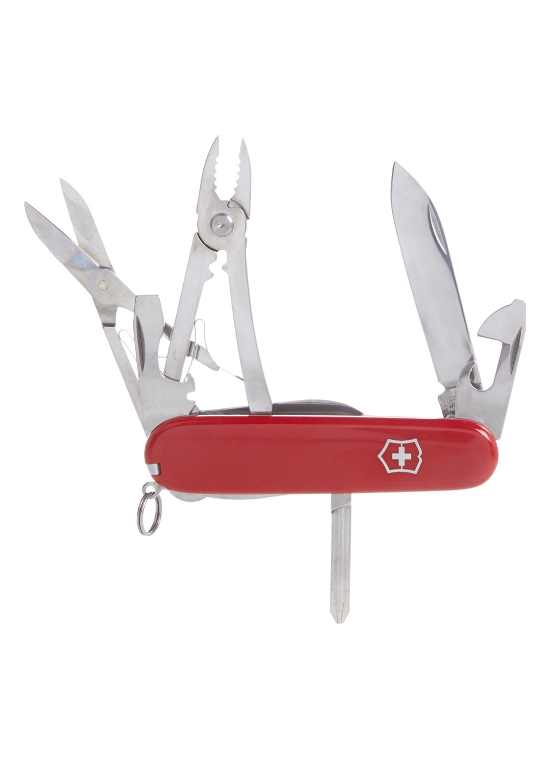 Victorinox Deluxe Tinker zakmes 17-delig - detail 2 steenrood