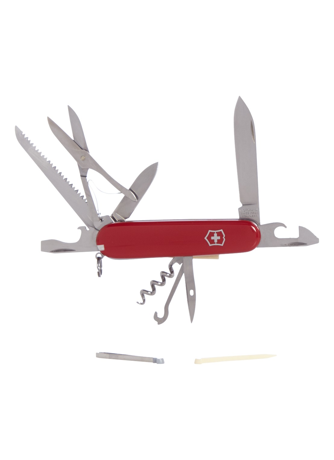 Victorinox Huntsman zakmes 15-delig - detail steenrood