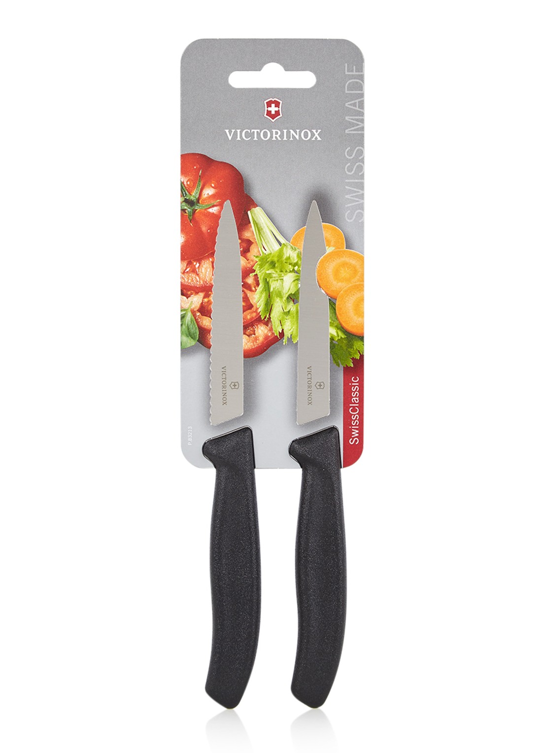 Victorinox Swissclassic schilmes set van 2 - voorkant zilver