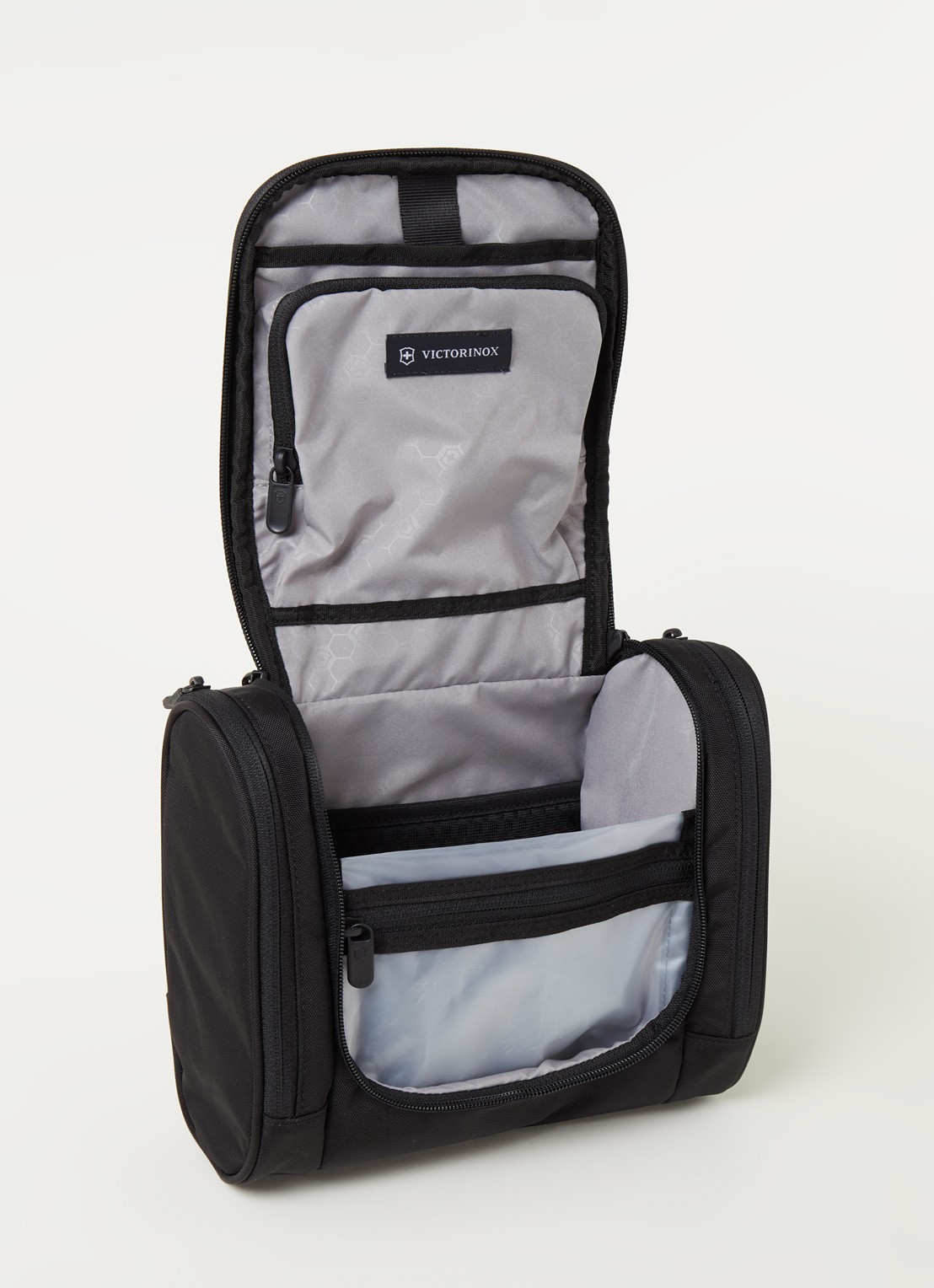 Victorinox Toilettas met logo - voorkant 2 zwart