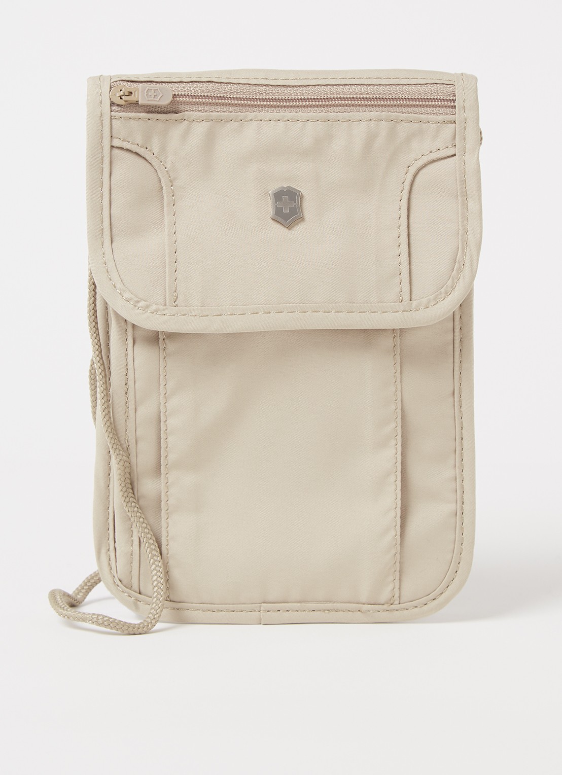 Victorinox Travel crossbodytas met verstelbare schouderriem - voorkant 2 zand