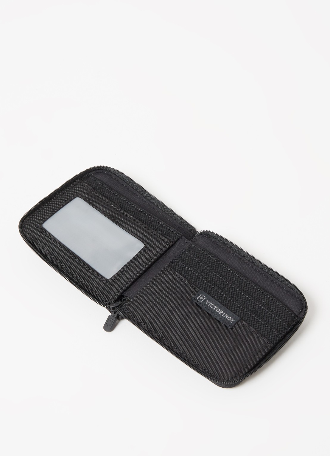 Victorinox Travel portemonnee met logo - detail zwart