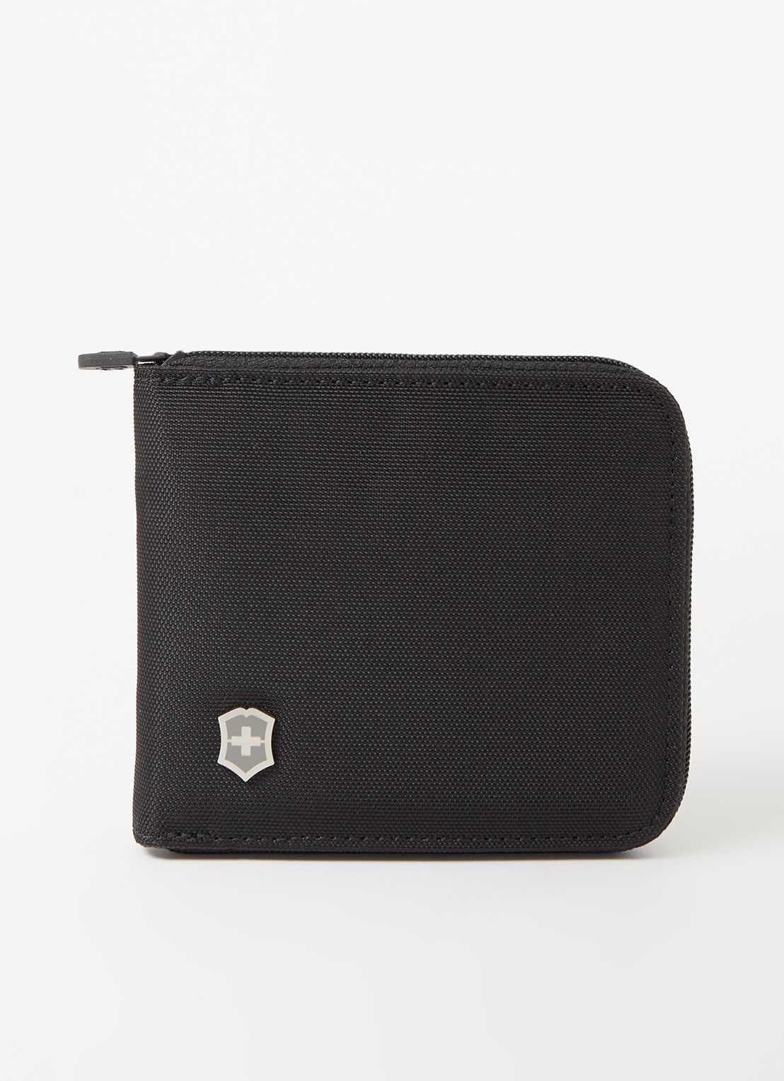 Victorinox Travel portemonnee met logo - voorkant 2 zwart