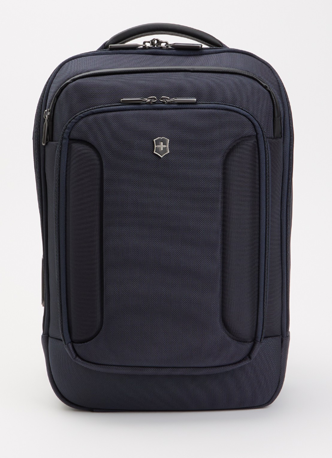 Victorinox Werks Traveler 7.0 Compact vergrootbare rugzak met 14 inch laptopvak - unisex - voorkant donkerblauw