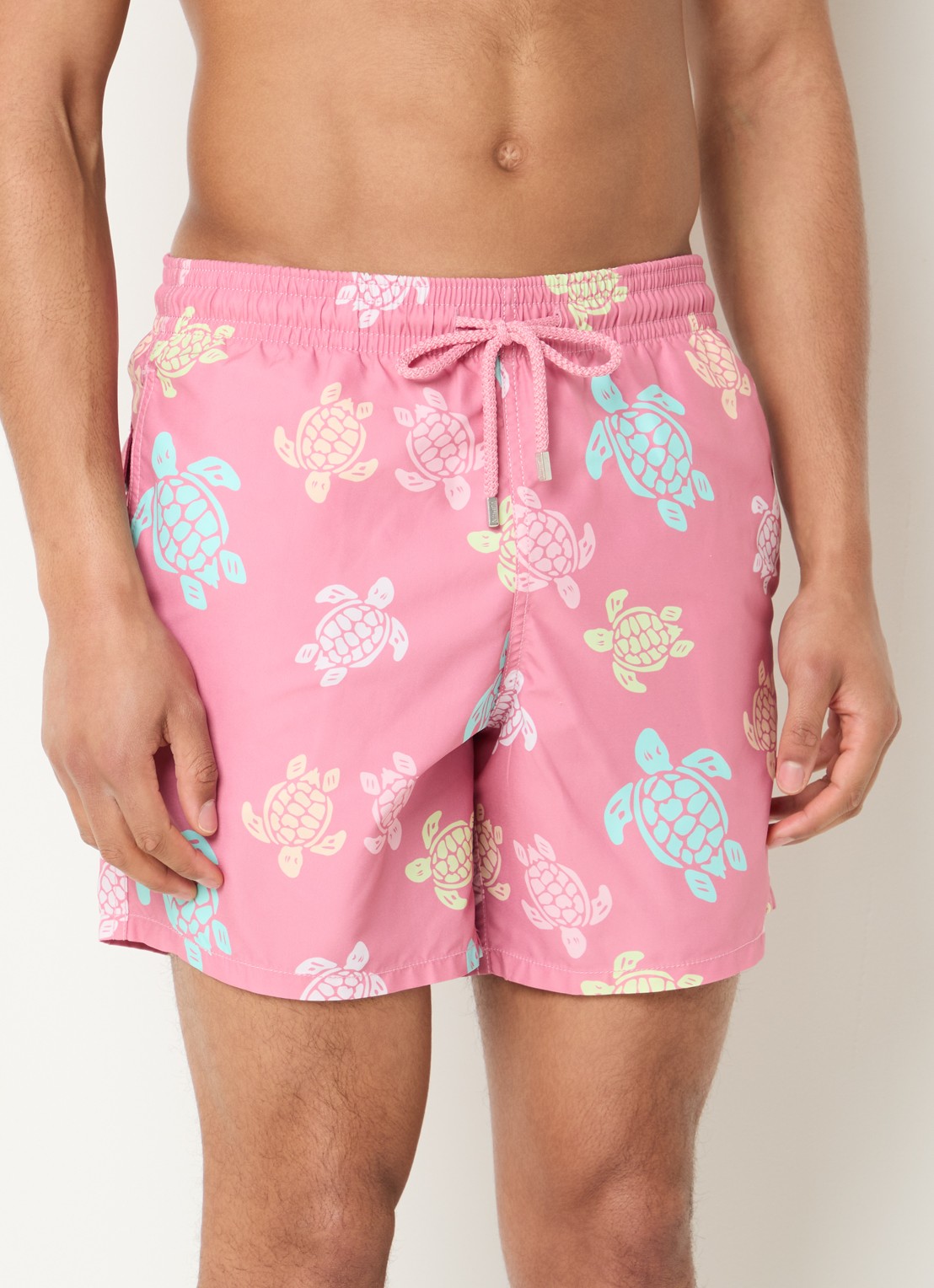 Vilebrequin Moorea zwemshorts met print - detail 4 roze