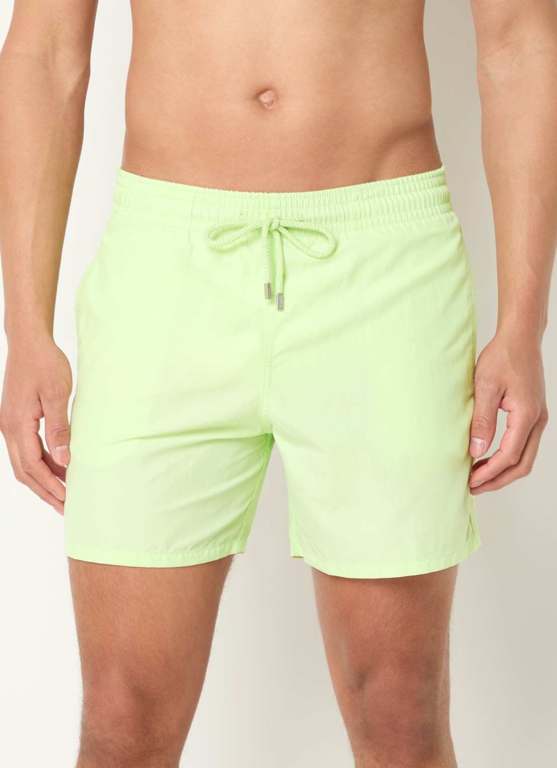 Vilebrequin Moorea zwemshorts met steekzakken - detail 2 lindegroen
