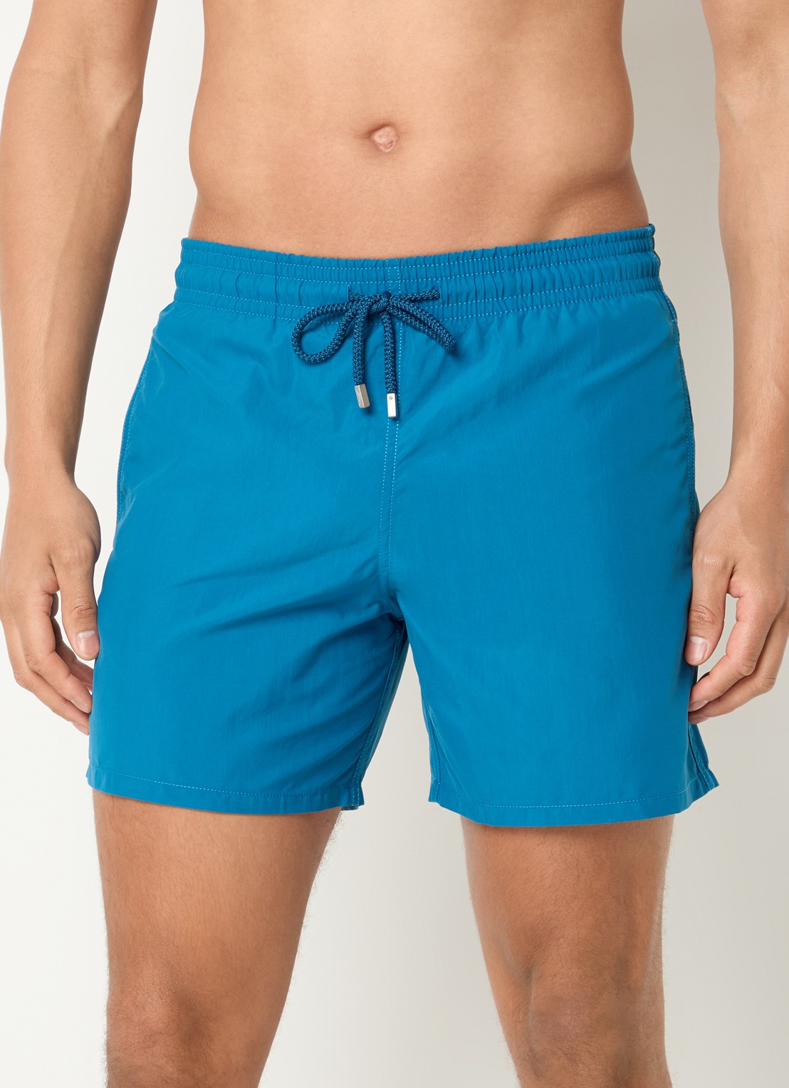 Vilebrequin Moorea zwemshorts met steekzakken - detail 2 zeegroen
