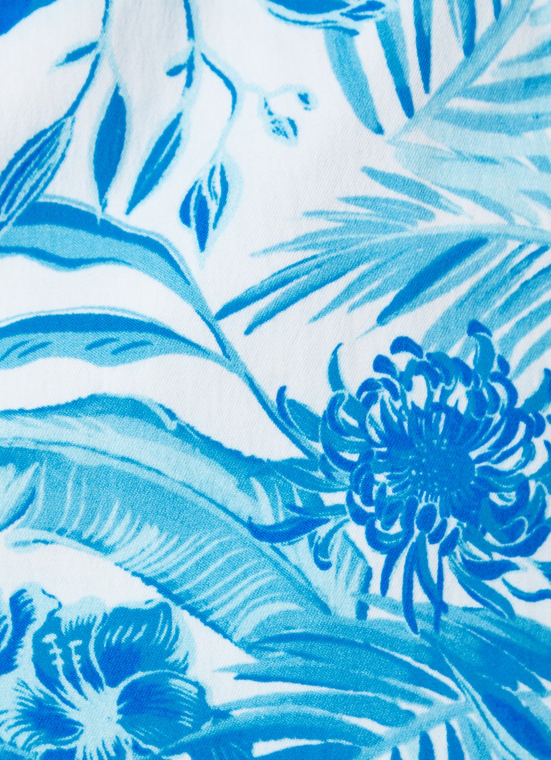 Vilebrequin Moorise zwemshorts met bloemenprint en steekzakken - detail 5 blauw