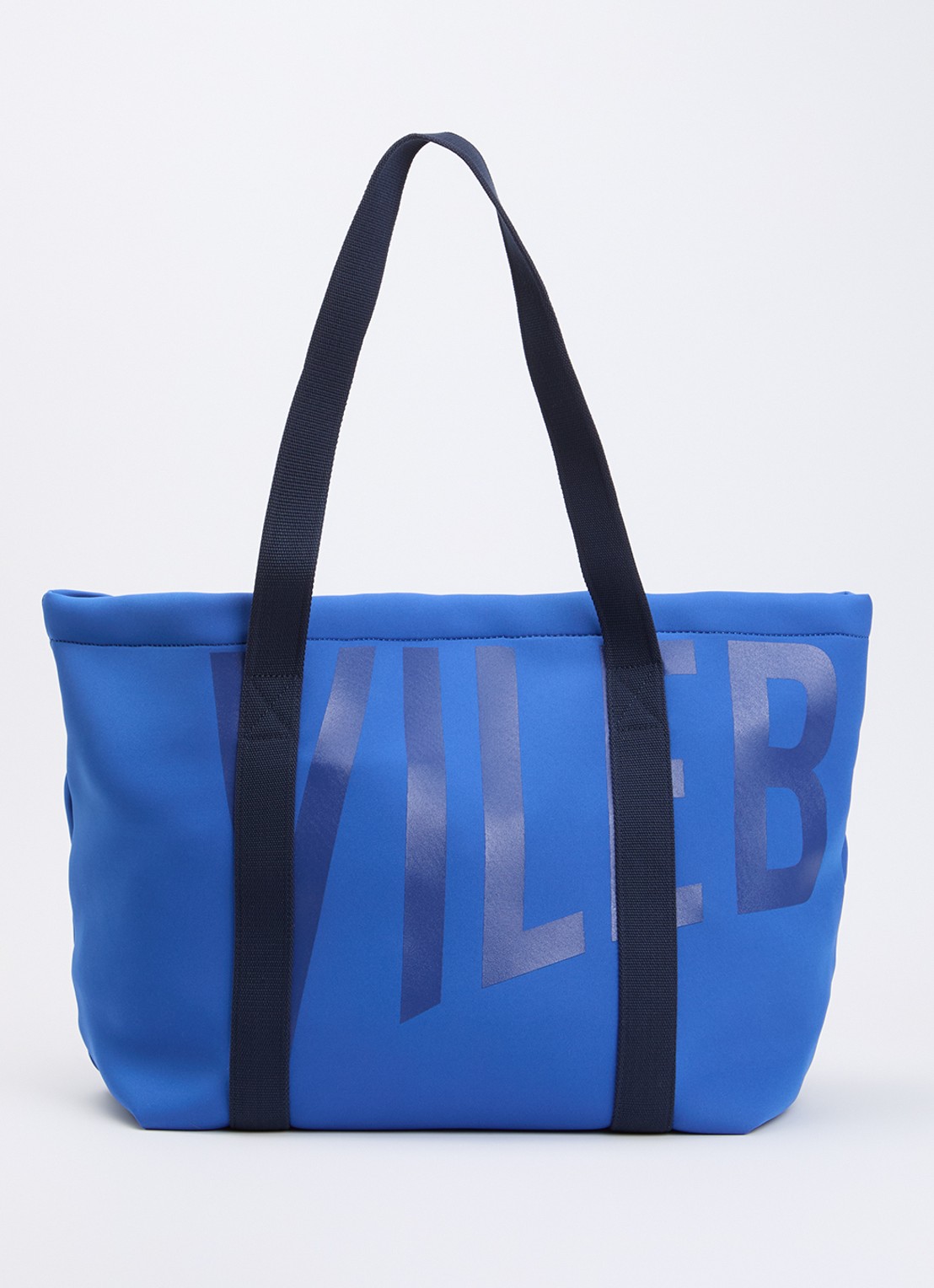 Vilebrequin Shopper met logo - voorkant 5 donkerblauw