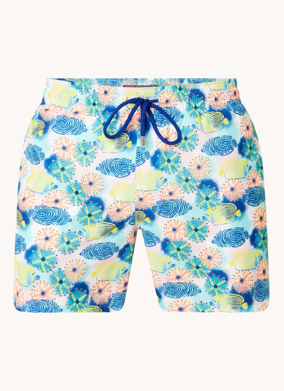 Vilebrequin Zwemshorts met steekzakken en print  - voorkant 3 blauw