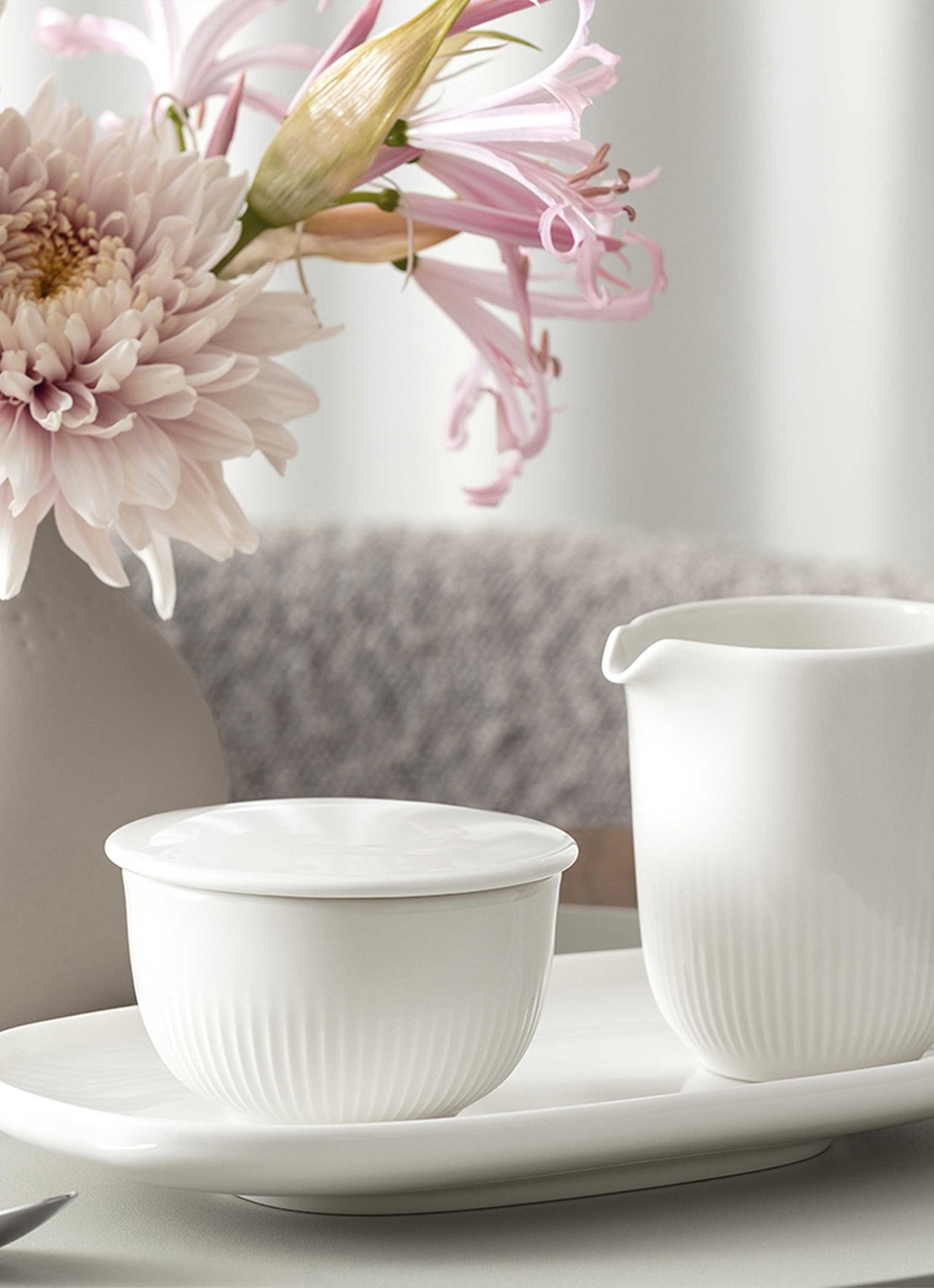 Villeroy & Boch Afina melkkannetje 17 cl - voorkant 2 wit