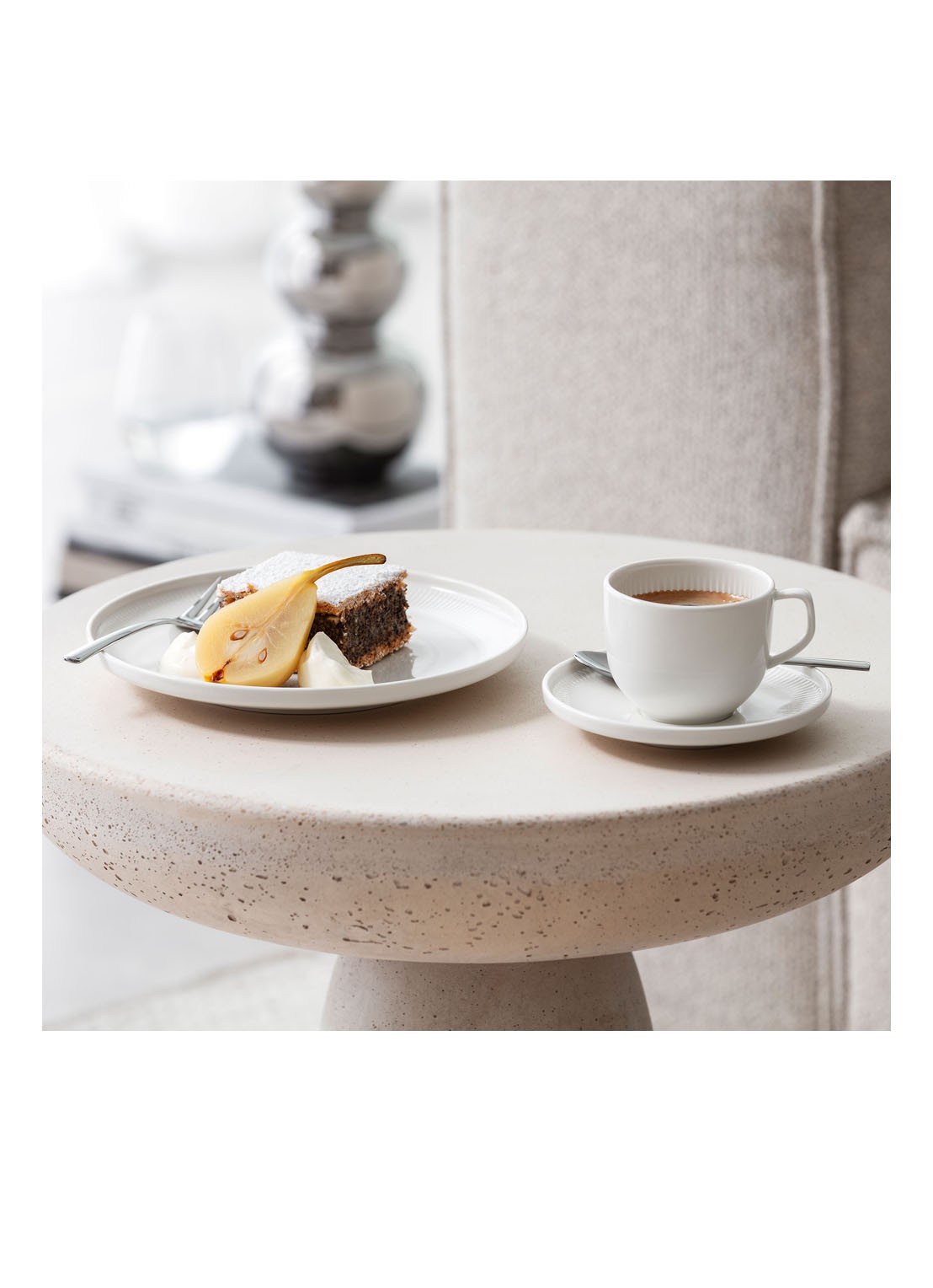 Villeroy & Boch Afina ontbijtbord 22 cm - detail 3 gebroken wit