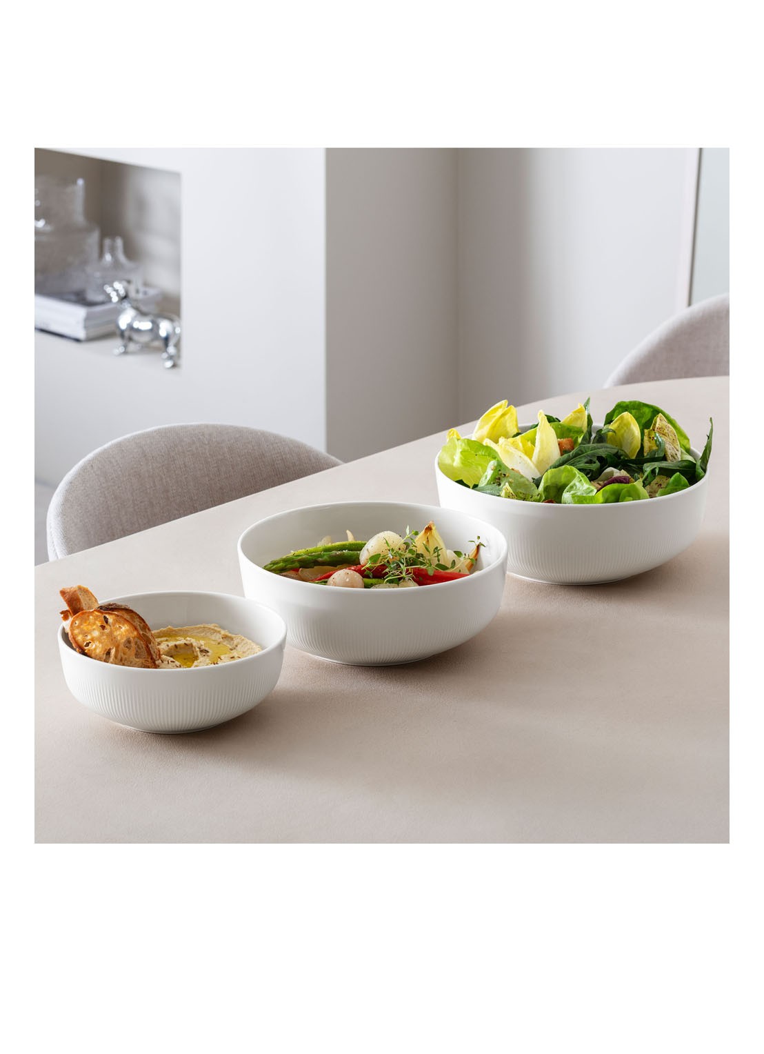 Villeroy & Boch Afina serveerschaal 26 cm - detail 3 gebroken wit