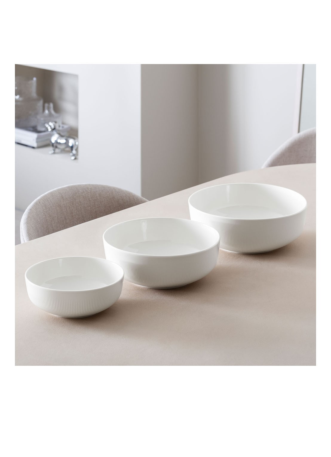Villeroy & Boch Afina serveerschaal 26 cm - voorkant 2 gebroken wit