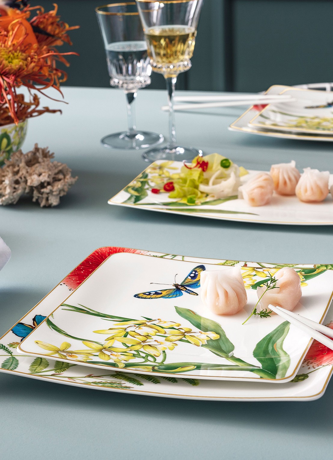 Villeroy & Boch Amazonia ontbijtbord 23 cm - achterkant 3 groen