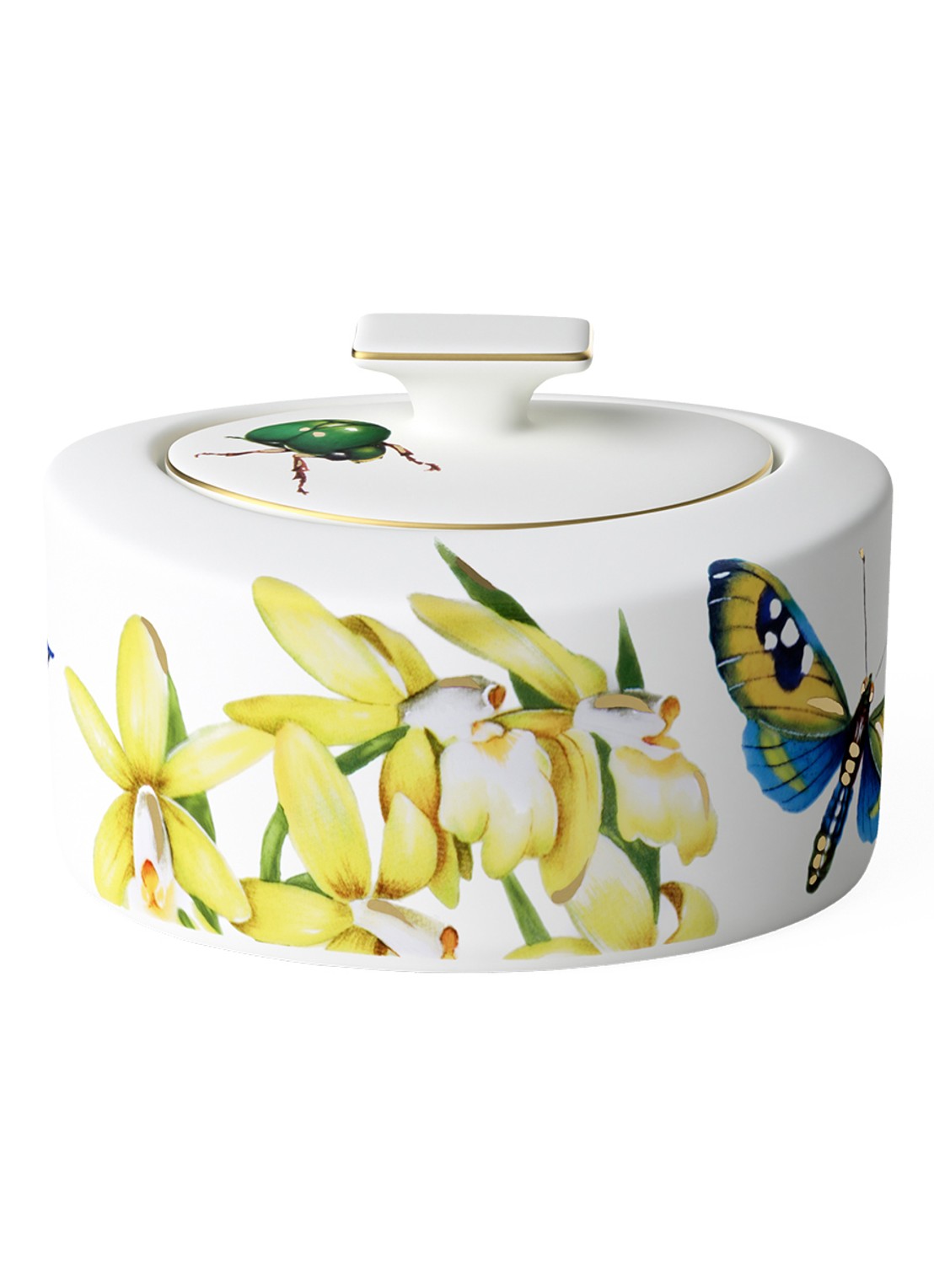 Villeroy & Boch Amazonia suikerpot 0,33 liter - voorkant 2 geel