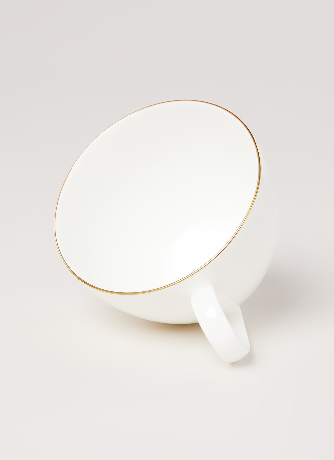 Villeroy & Boch Anmut Gold koffiekopje 20 cl - detail gebroken wit